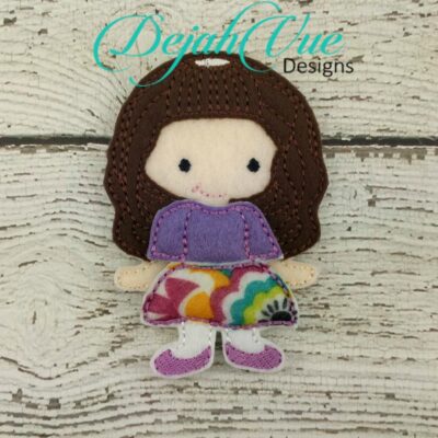 NICOLE GIRL FELT DOLL 4X4