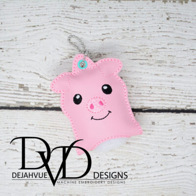 Pig Sanitizer Holder Snap Tab 2